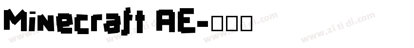 Minecraft AE字体转换